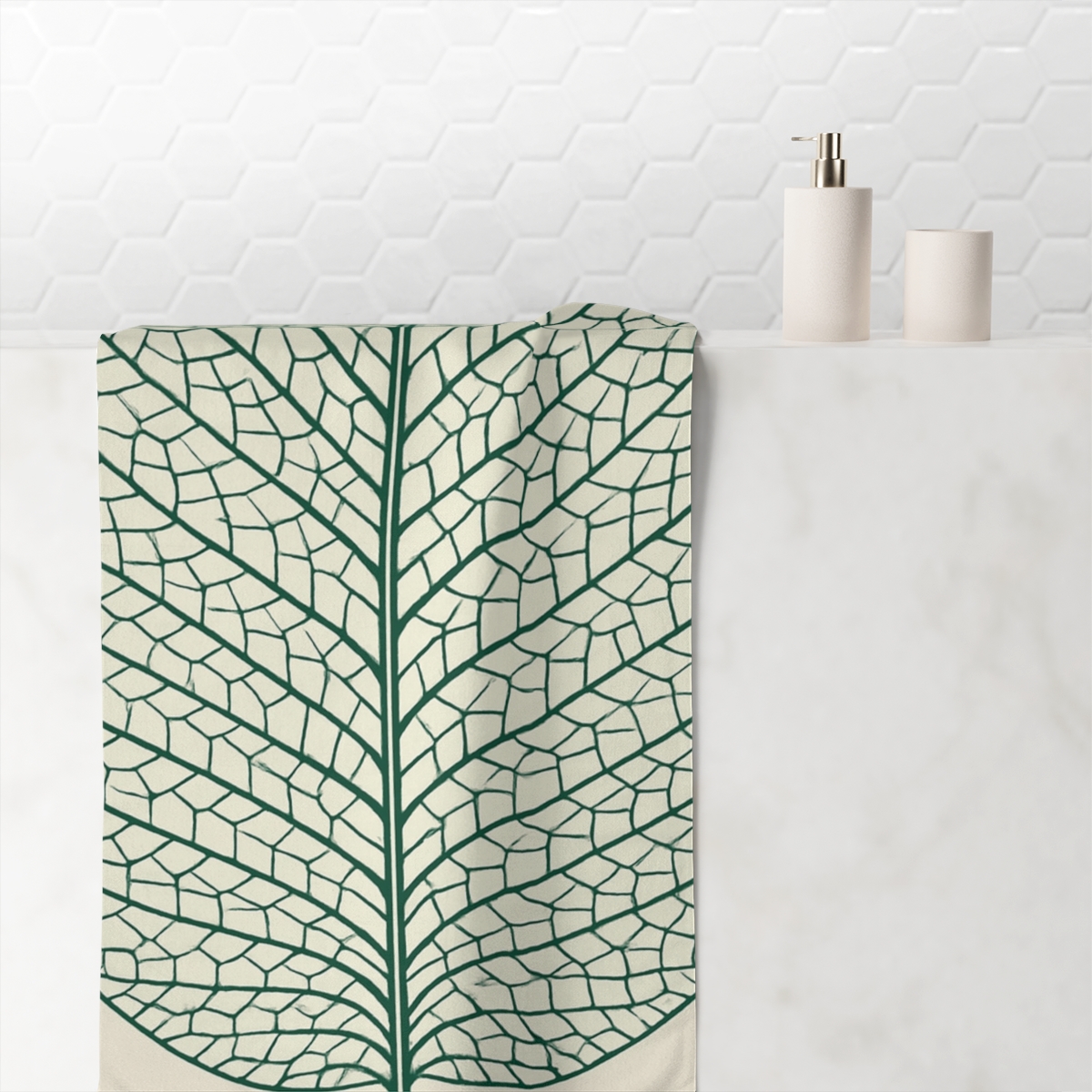 Vein Lace Diagram designer printed towels
