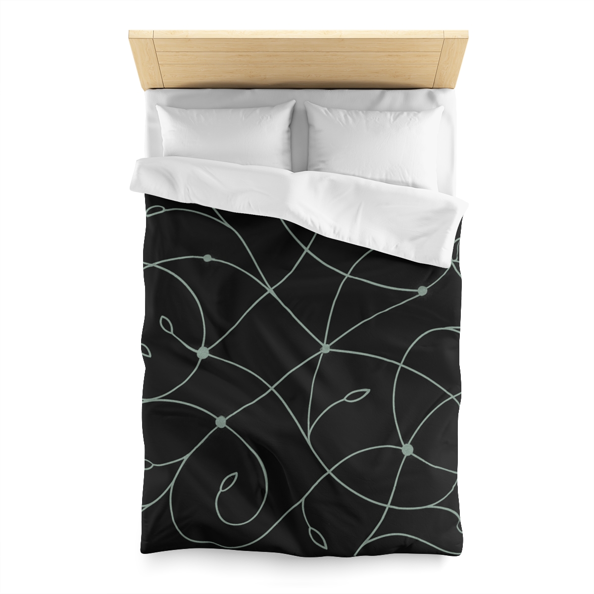 Vine Lattice Constellation Map designer printed duvets