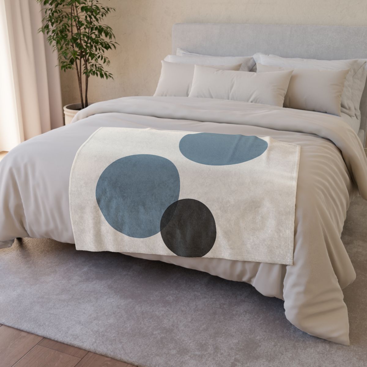 Quiet Orbit Of Three Circles soft fleece blankets