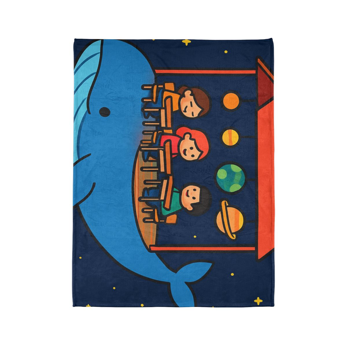 Cosmic Whale Classroom custom blankets