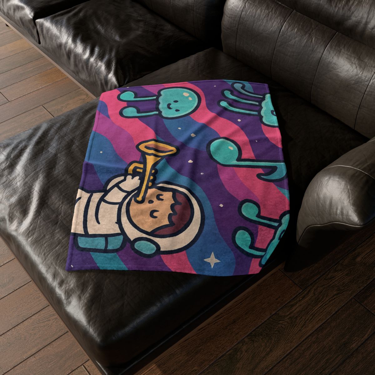 Nebula Jellyfish Orchestra decorative home blankets