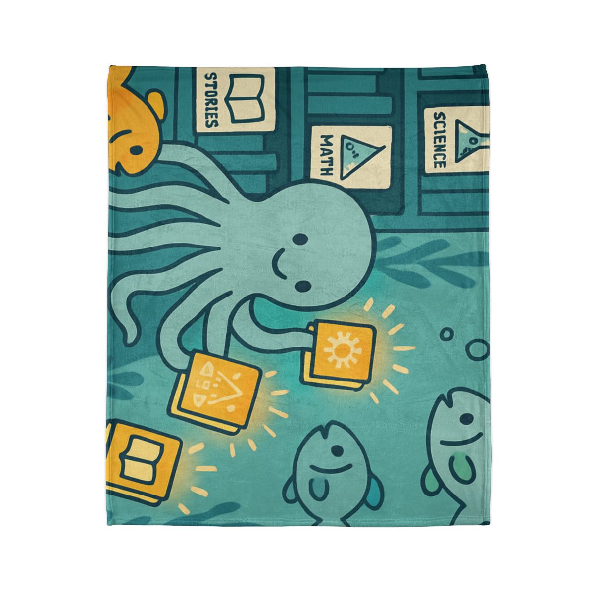 Underwater Library Of Light soft fleece blankets