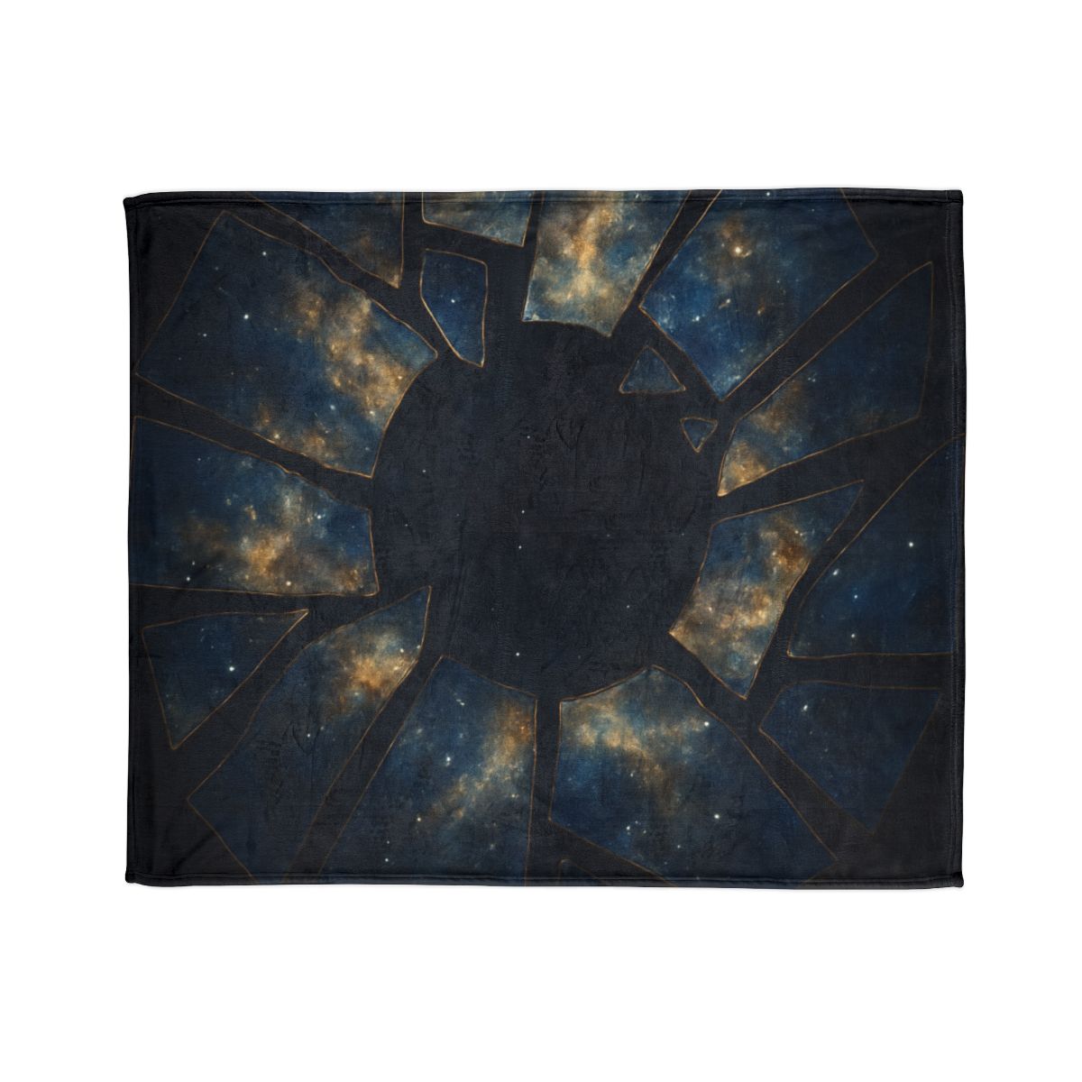 Starlit Fracture Mosaic decorative home blankets