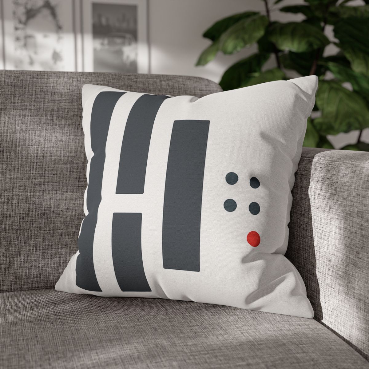 Stepped Columns With Missing Cell Grid trendy patterned pillow cases