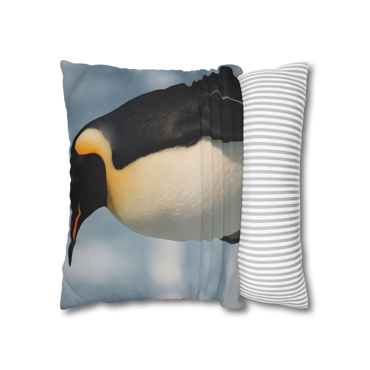 Aurora Drift Emperor Penguin stylish decorative pillowcases