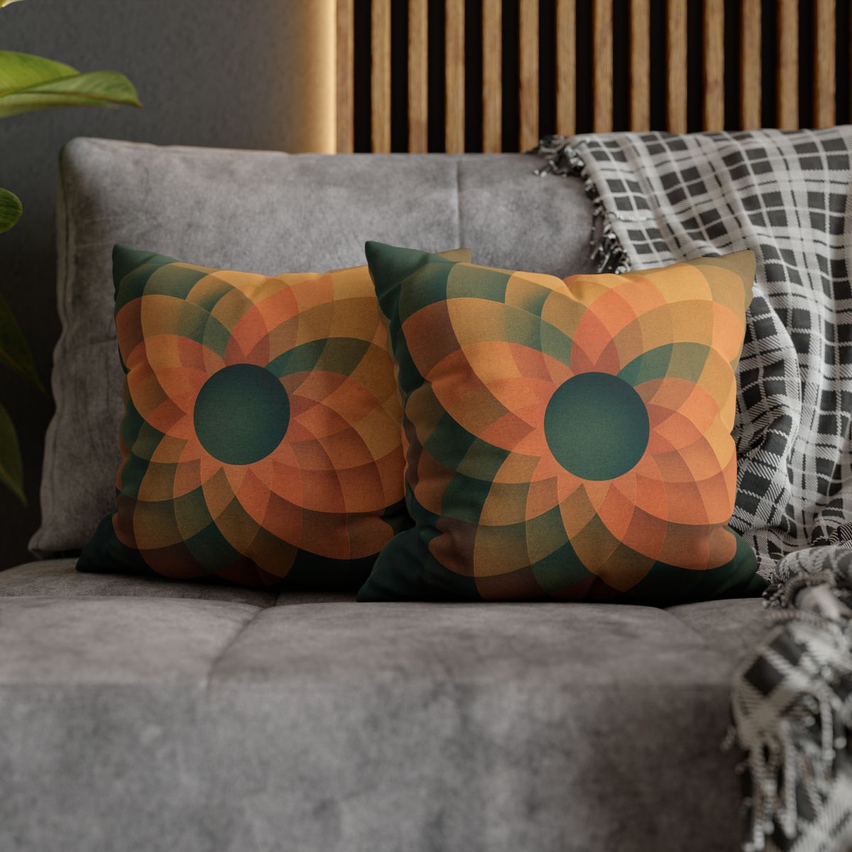 Petal Clockwork Overlay custom pillow cases