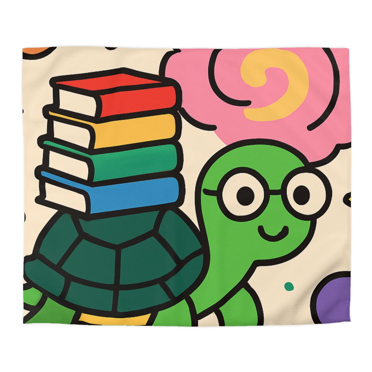 Nebula Library Turtle personalized bedding duvets