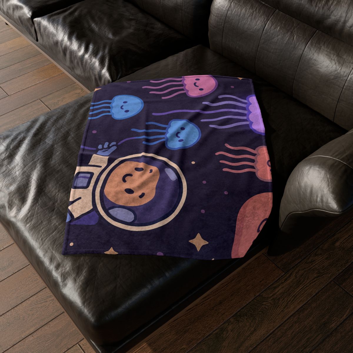 Galaxy Garden Of Floating Jellyfish custom blankets