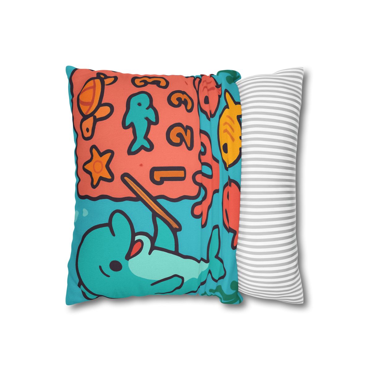 Cosmic Coral Reef Classroom soft cotton pillow cases