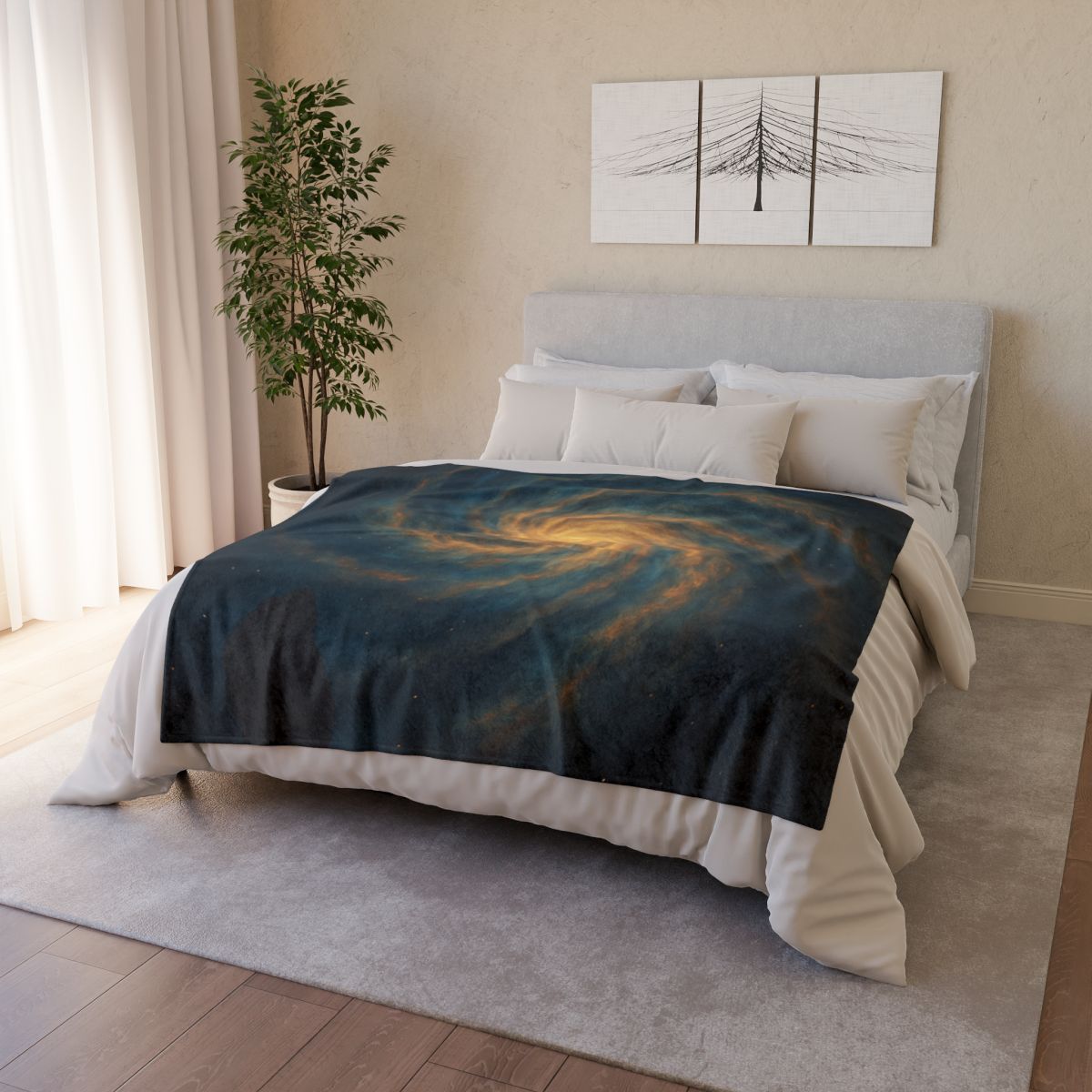 Nebula Spiral Tapestry personalized cozy blankets