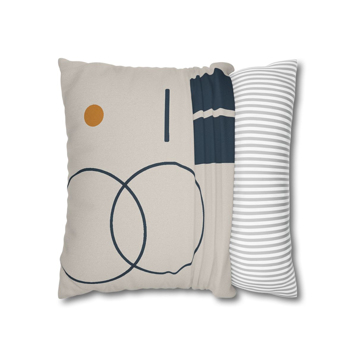 Staggered Rings Over Split Rectangle trendy patterned pillow cases