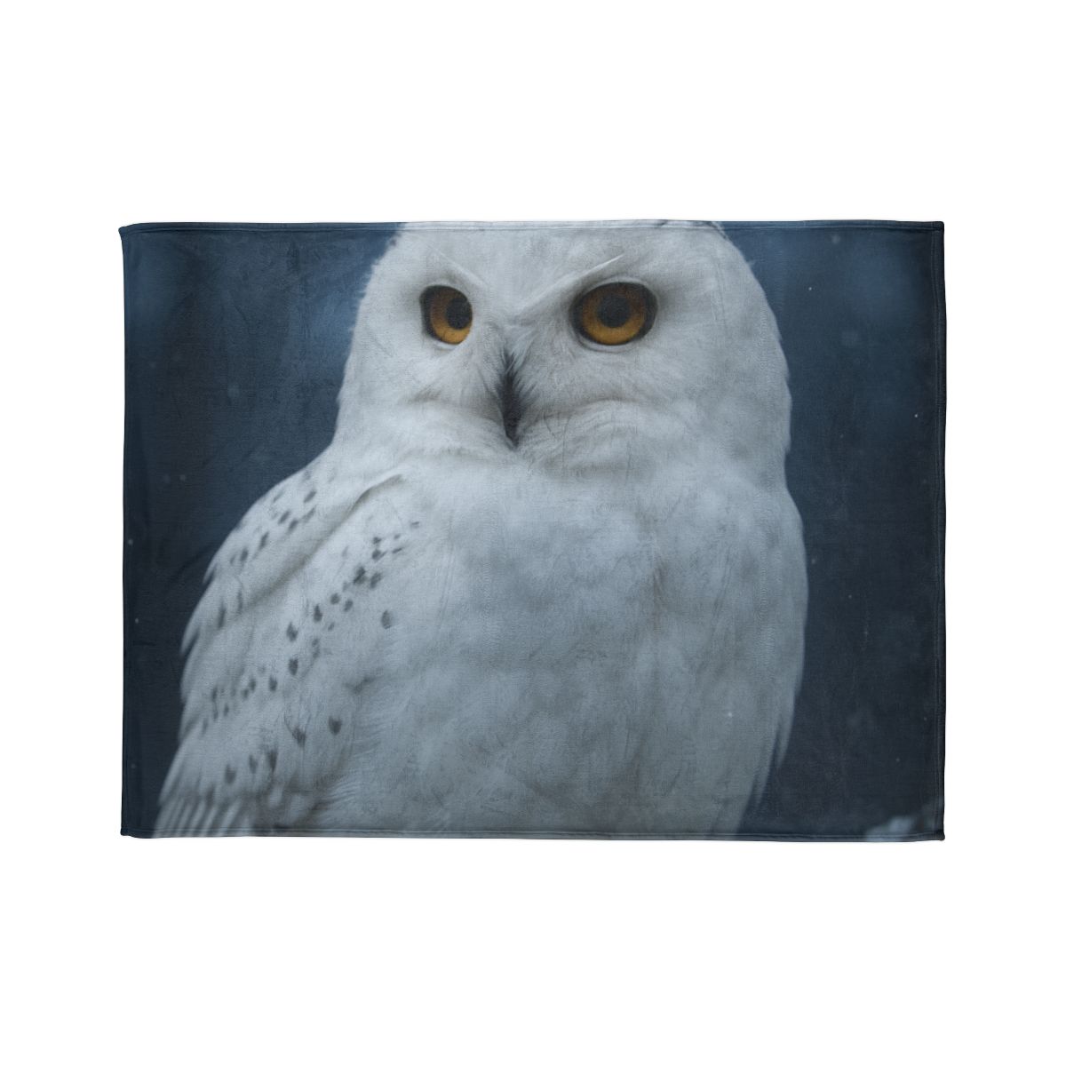 Twilight Watcher Snowy Owl trendy patterned blankets