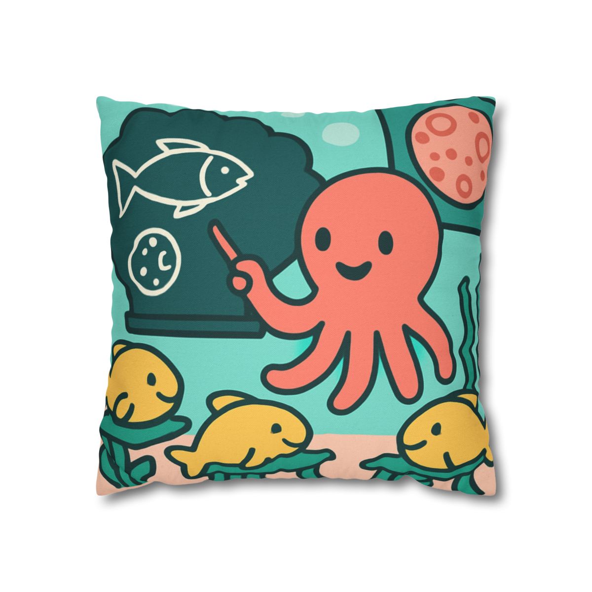 Cosmic Coral Classroom trendy patterned pillow cases