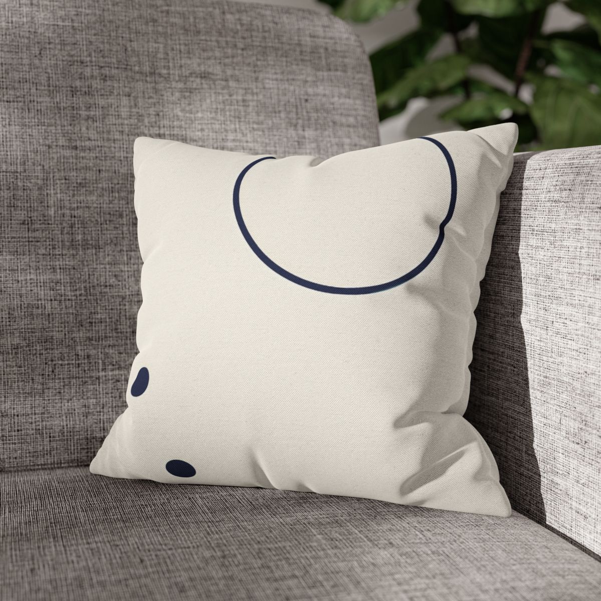 Orbiting Arc And Twin Dots designer print pillow cases