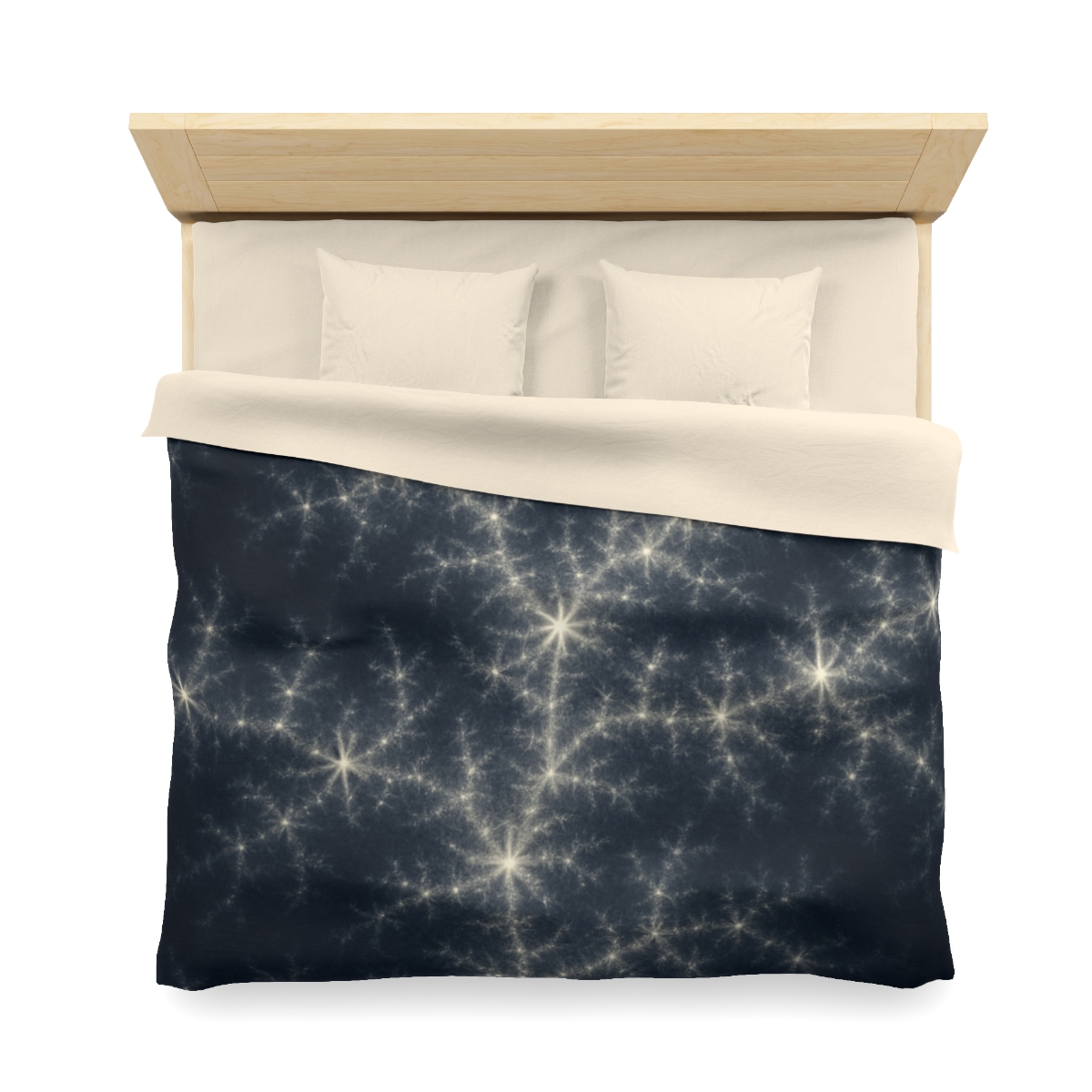 Starlit Fractal Cluster Drift duvets for gifts