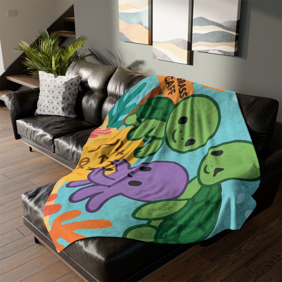 Coral Reef Map Makers unique gift blanketscustom blankets