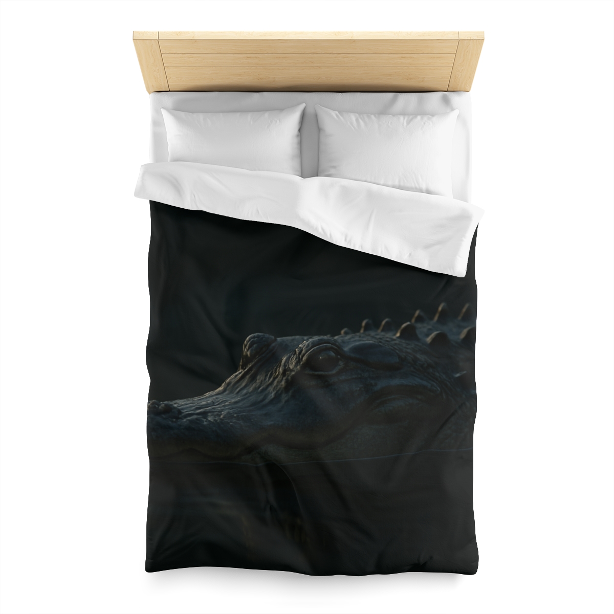 Moonlit Stillness American Alligator warm winter duvets