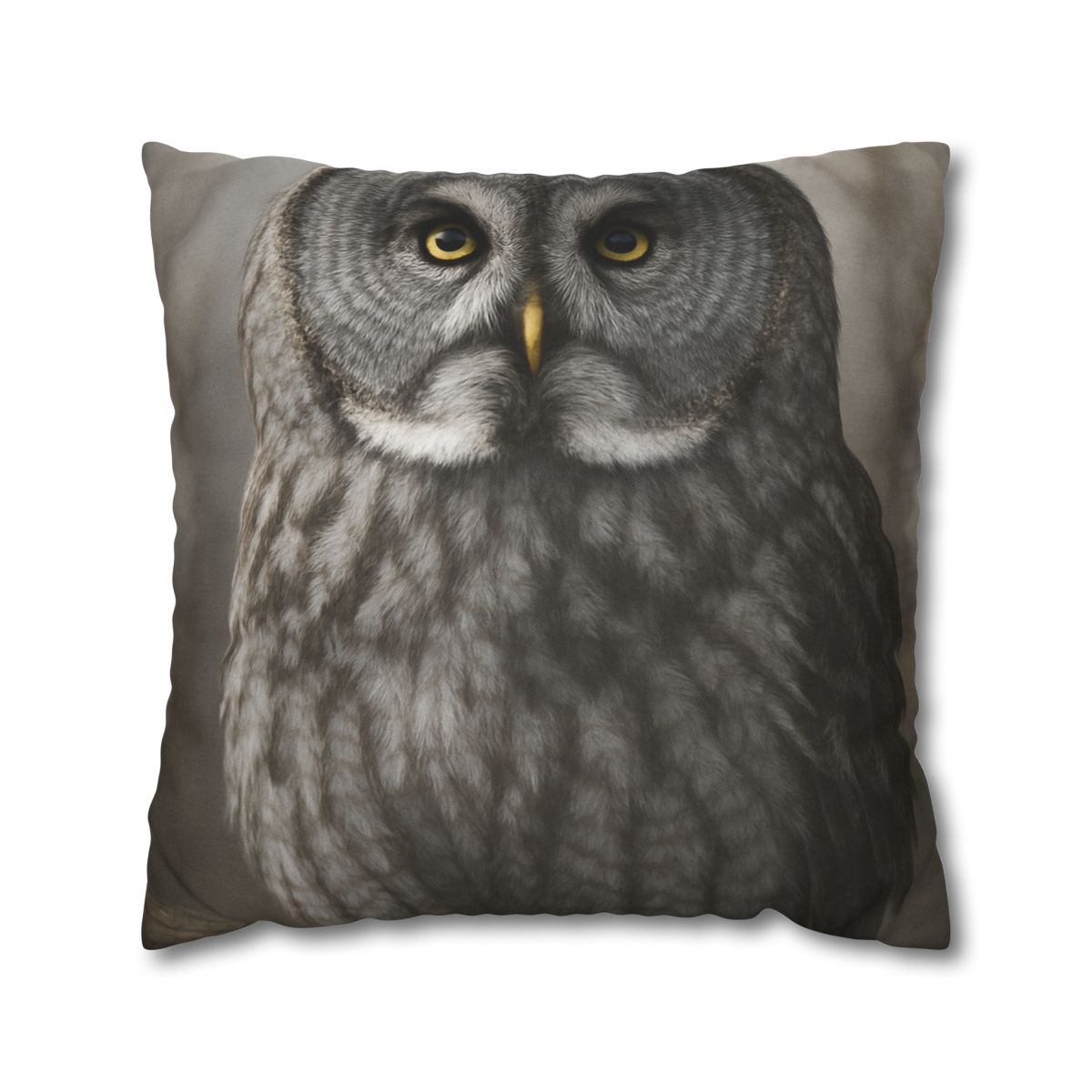 Frost Note Great Gray Owl personalized pillow covers