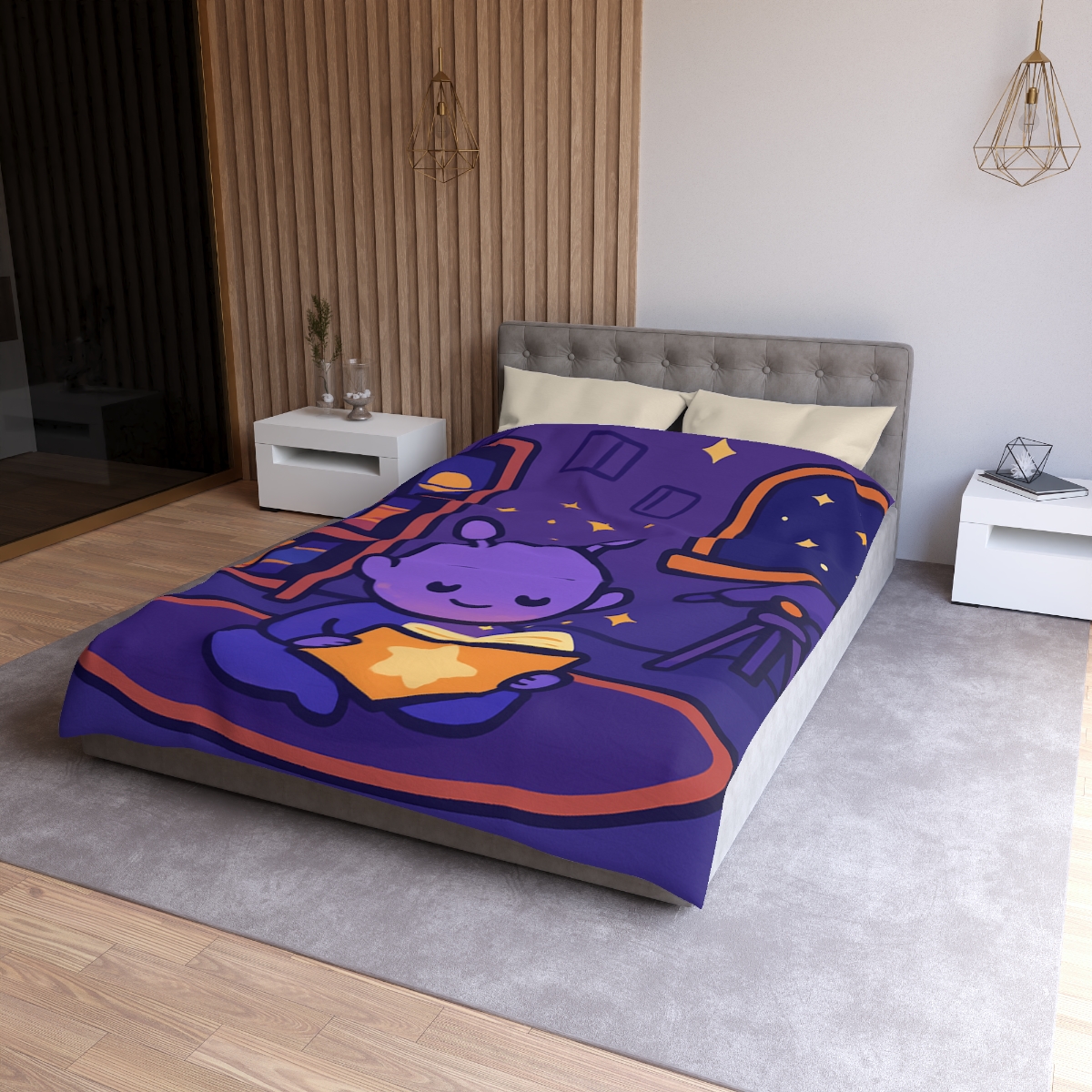 Library Of Floating Star Books personalized bedding duvets