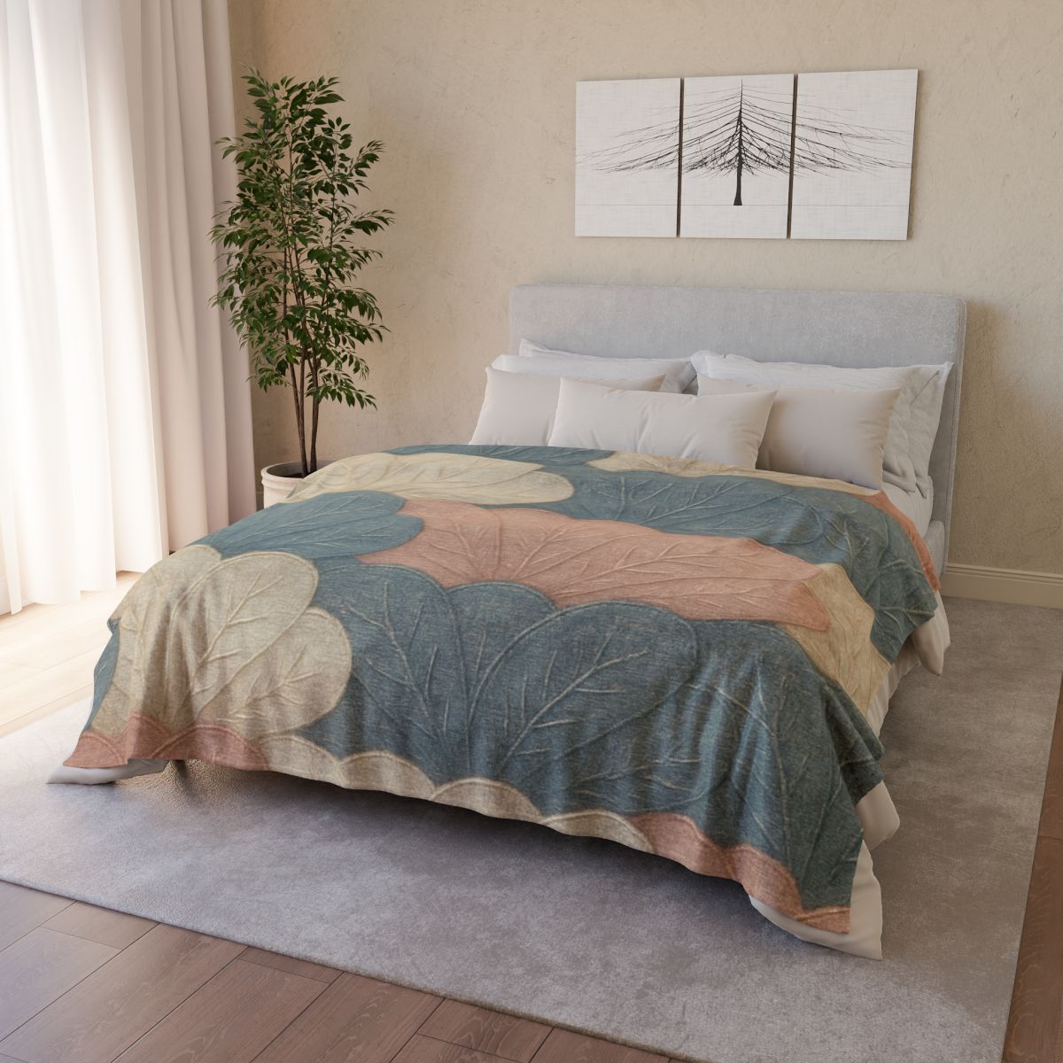 Petal Overlap Tapestry trendy patterned blankets
