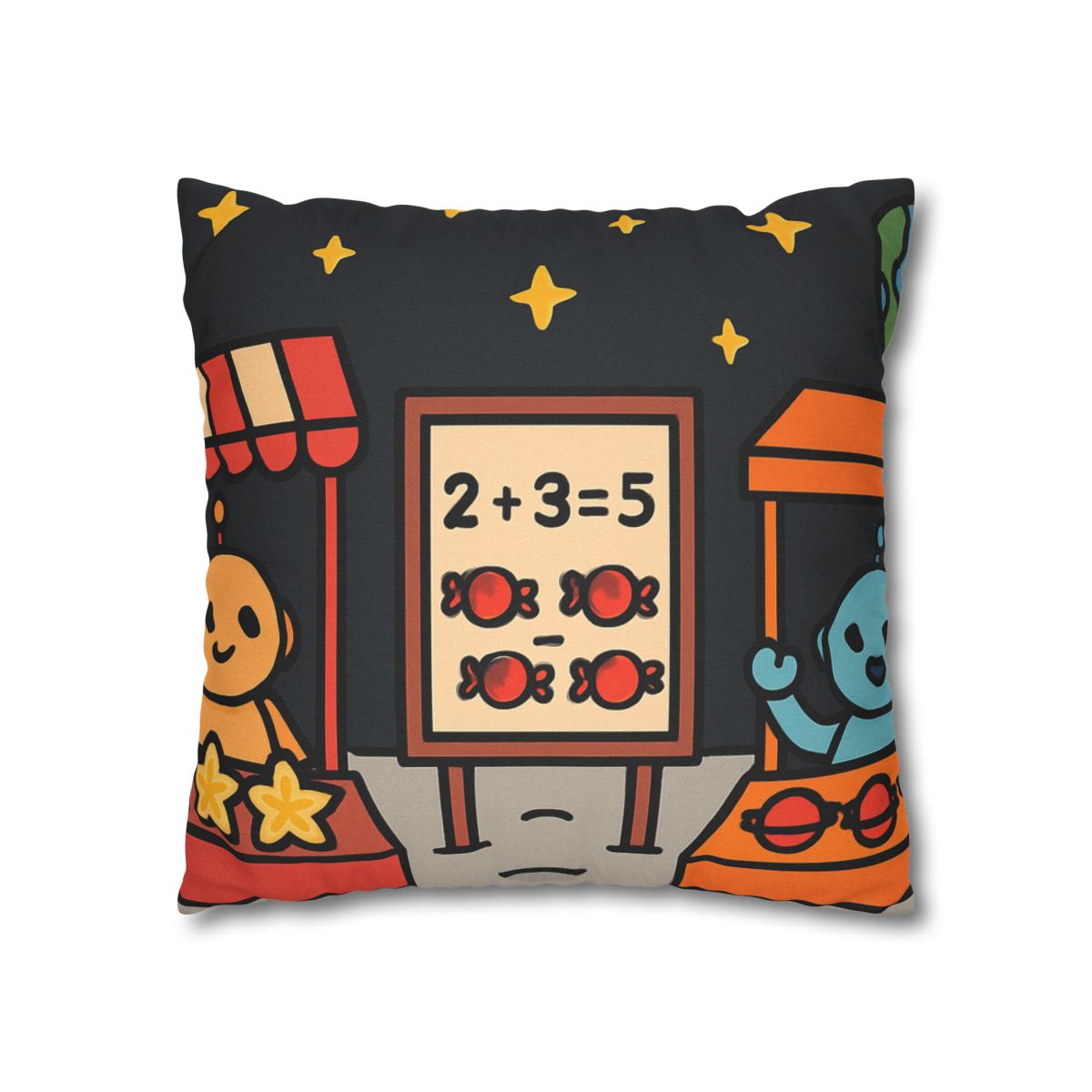 Moonlight Market Run By Friendly Robots custom pillow cases