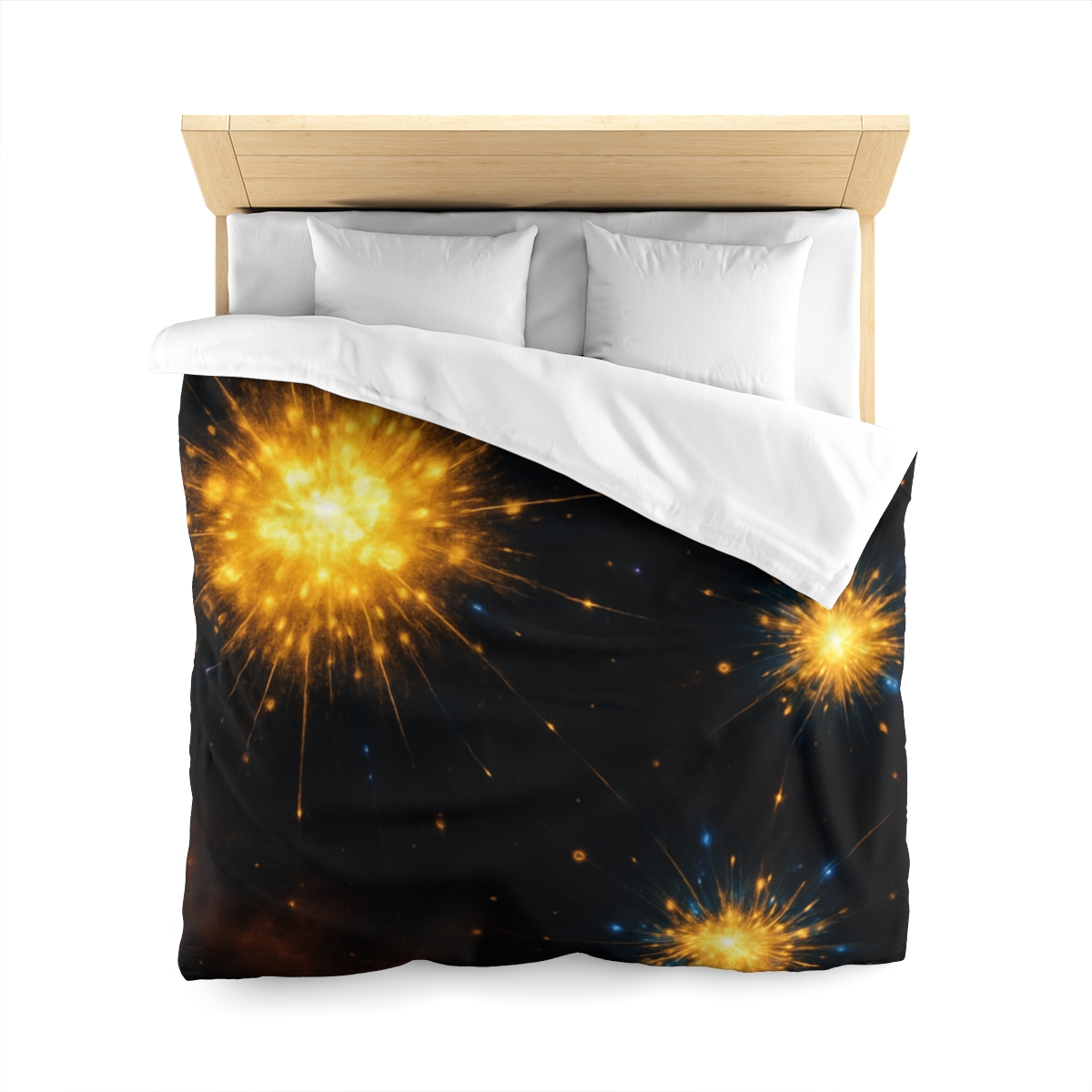 Photon Burst Constellation designer printed duvets