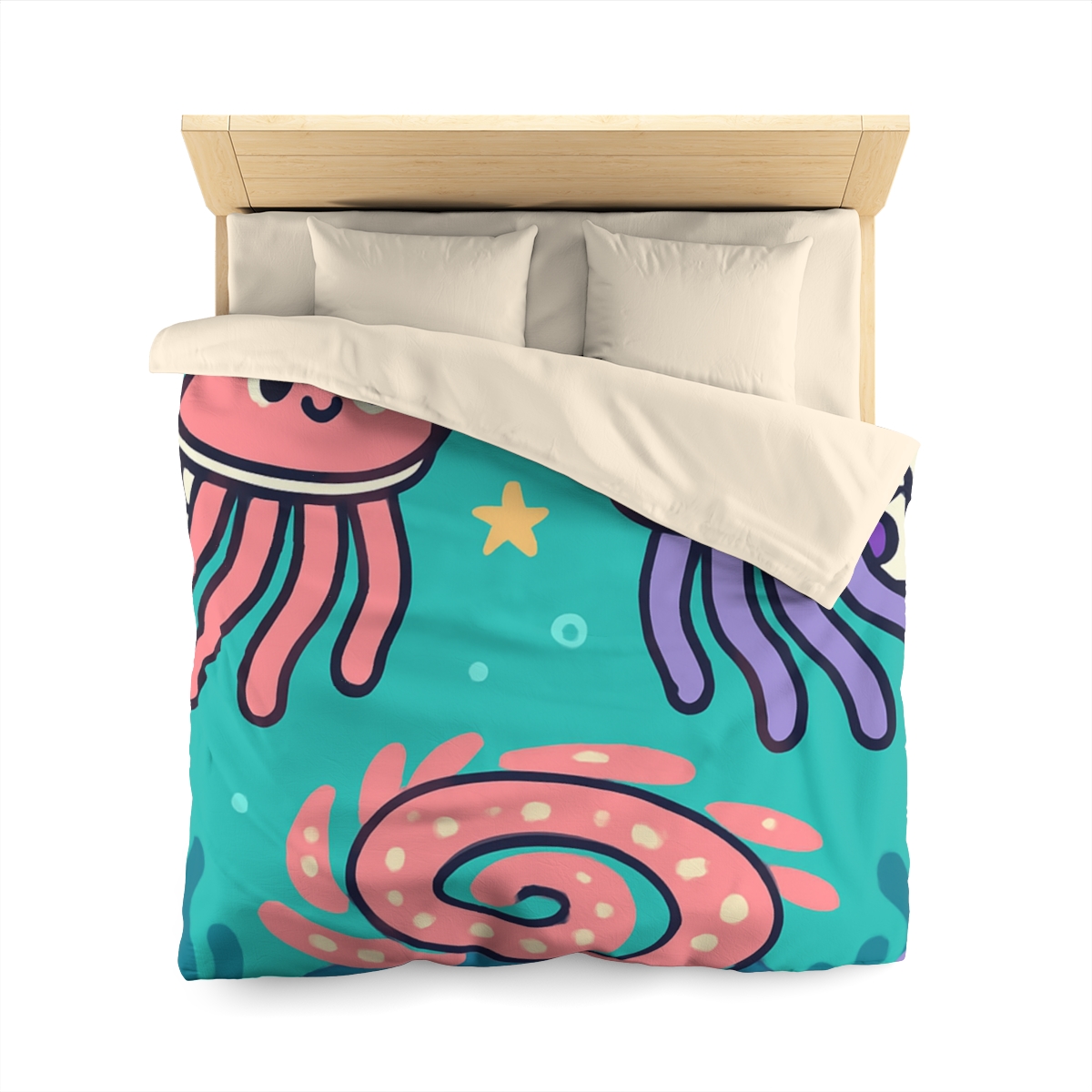 Jellyfish Astronauts In The Coral Nebula duvets for gifts