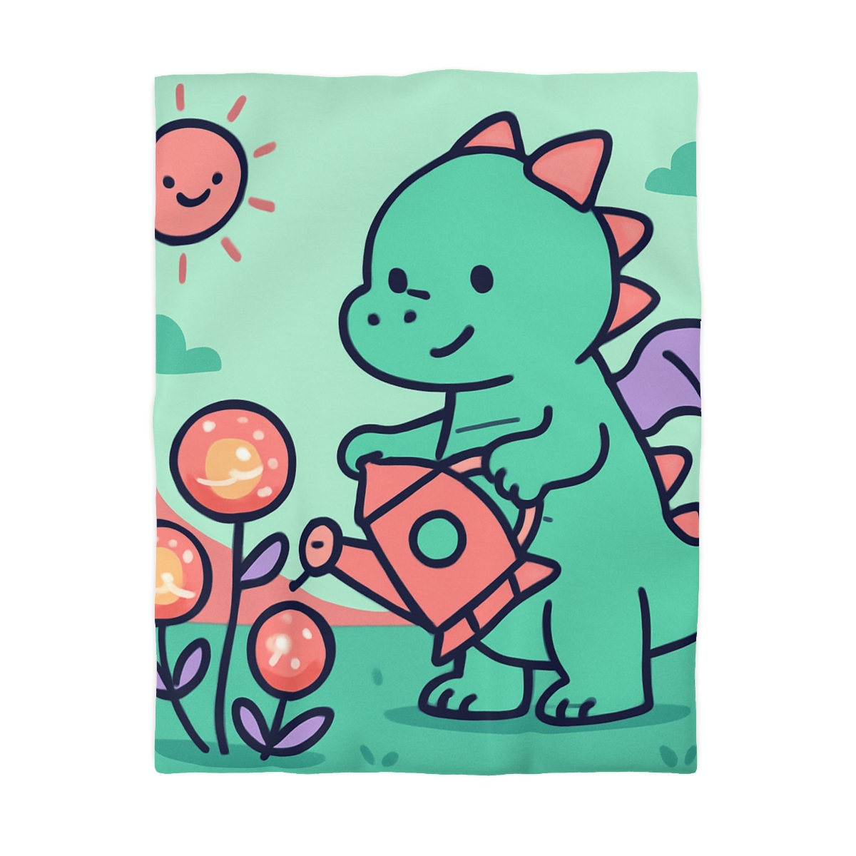 Cosmic Garden Dragon designer printed duvets