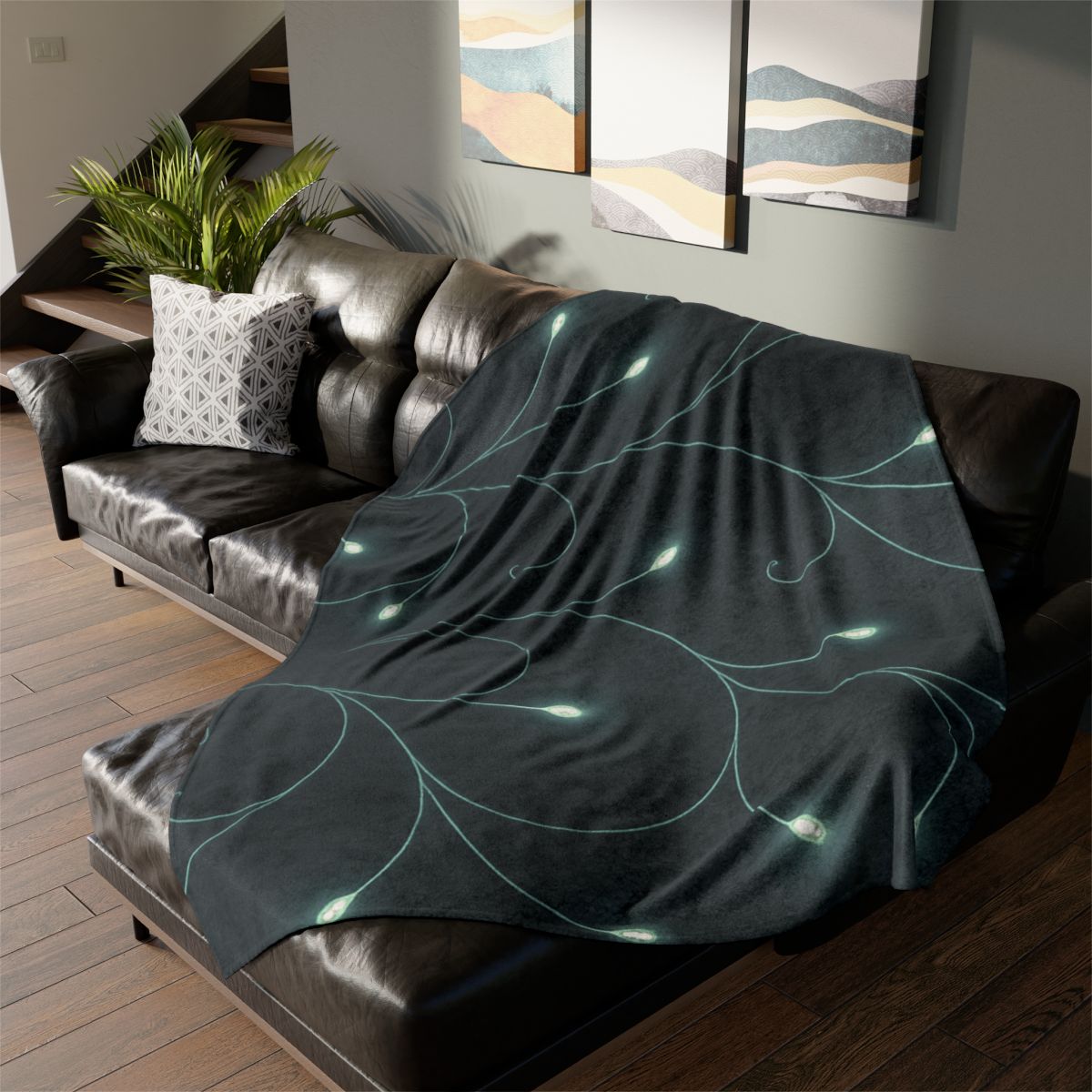 Starlit Vine Constellation personalized cozy blankets