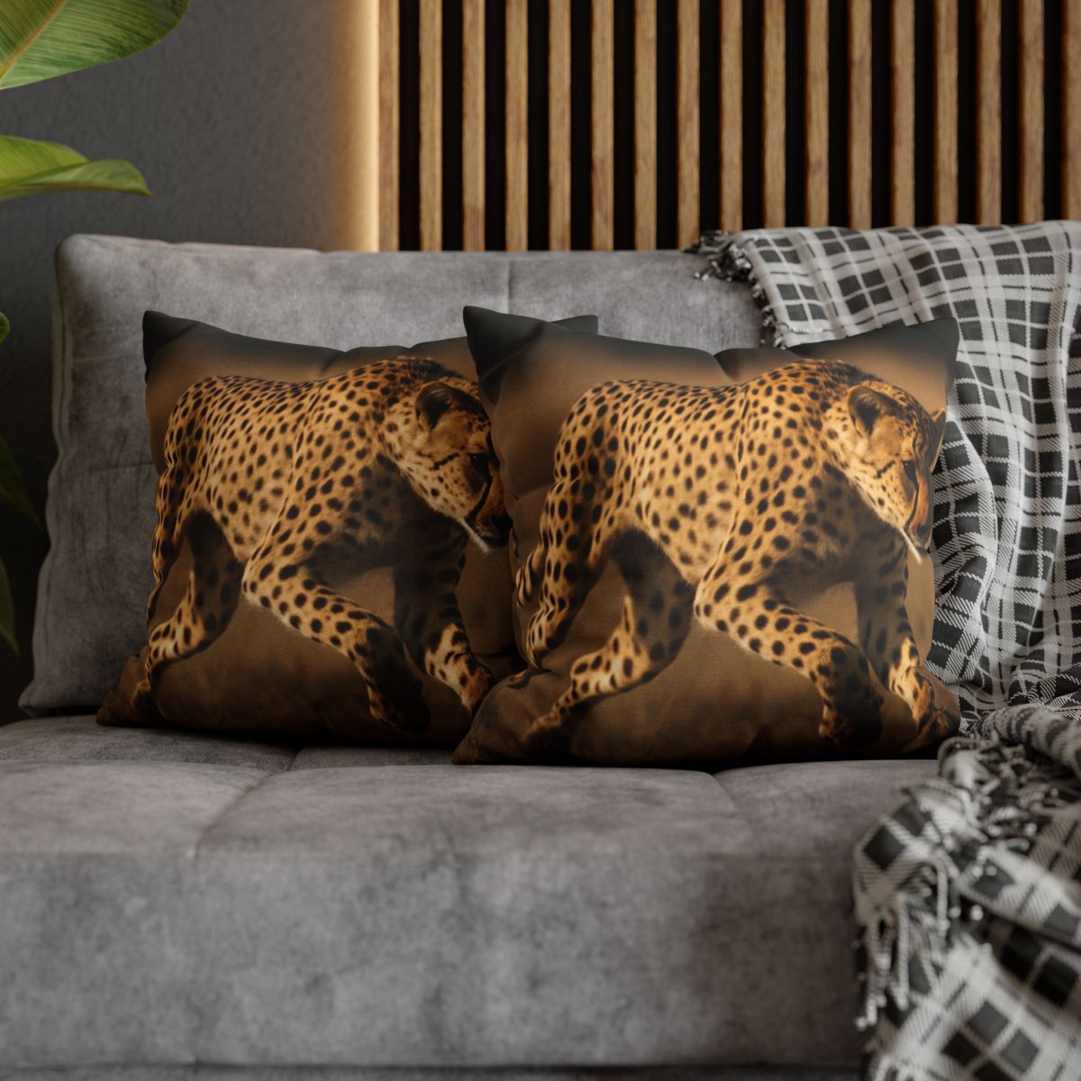 Sun Dash Cheetah personalized pillow covers