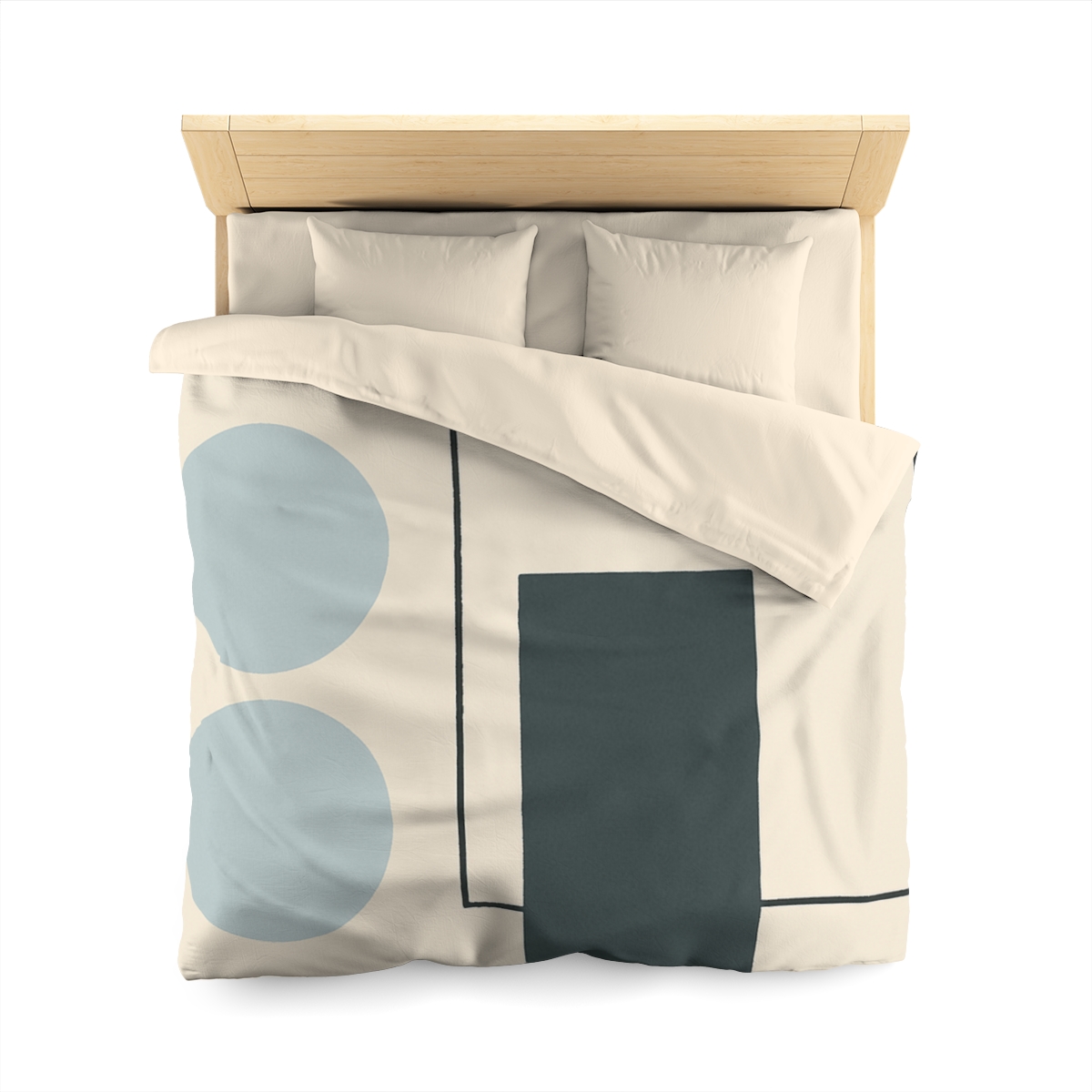 Offset Frame With Two Quiet Discs custom duvets