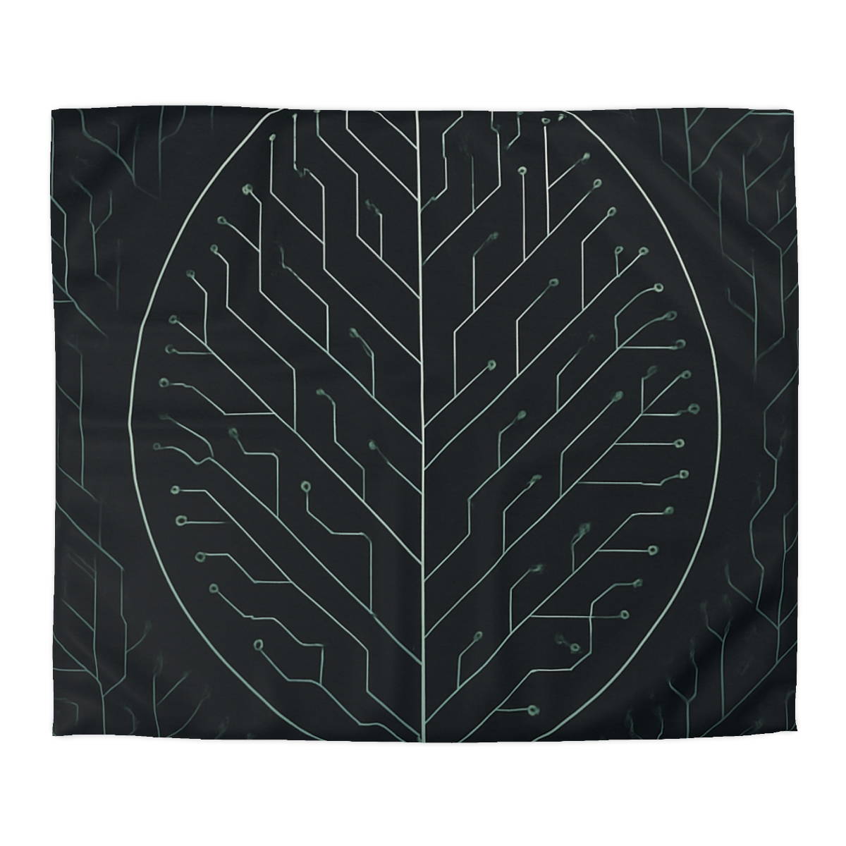 Leaf Vein Circuitry trendy bedroom duvets