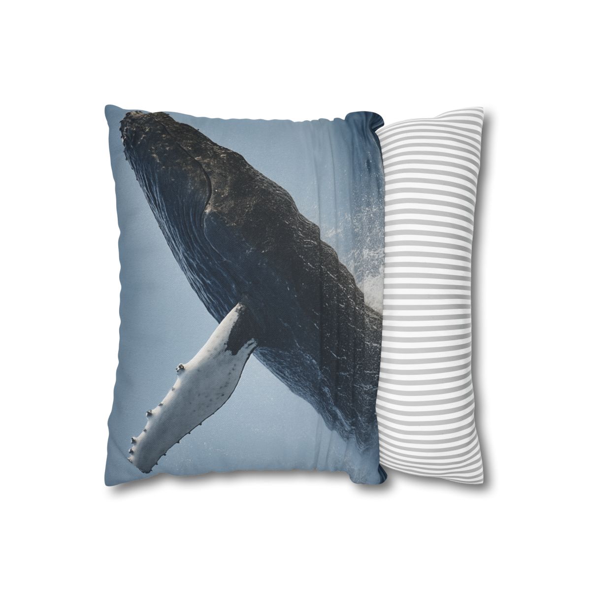 Humpback Whale Rising Calm trendy patterned pillow cases