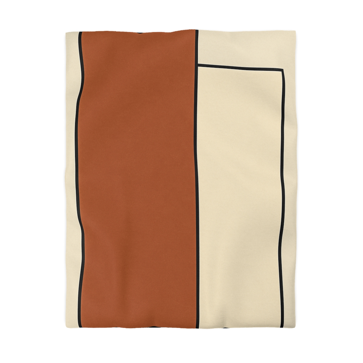 Offset Rectangle Pairing personalized bedding duvets