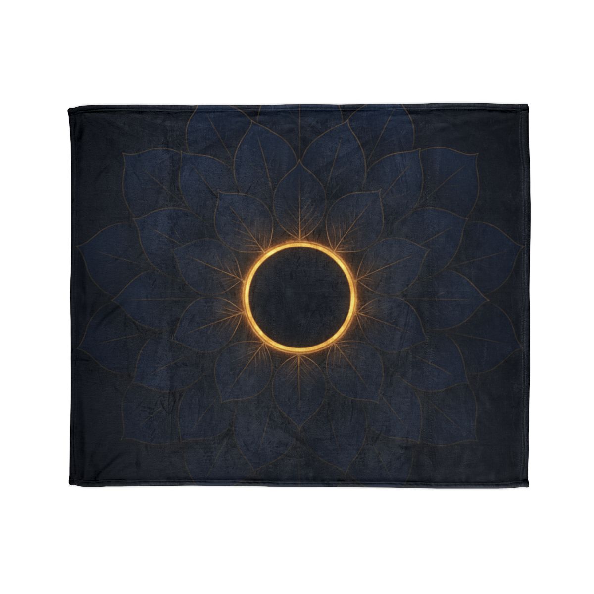 Petal Eclipse Mandala personalized cozy blankets