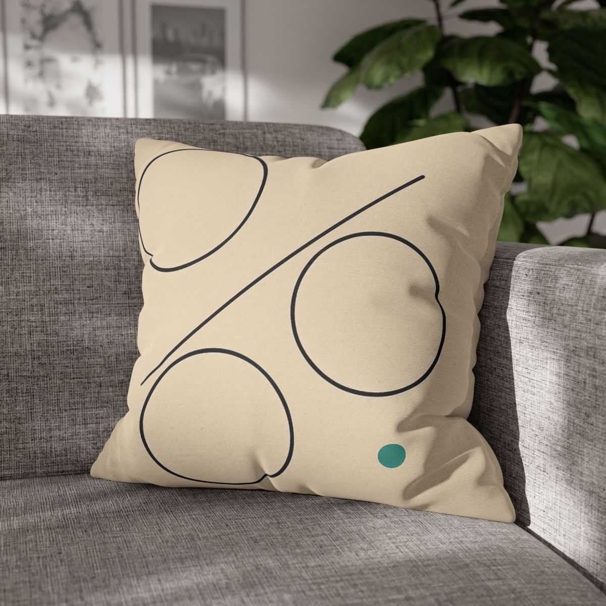 Triad Discs With Shared Tangent Line personalized pillow covers
