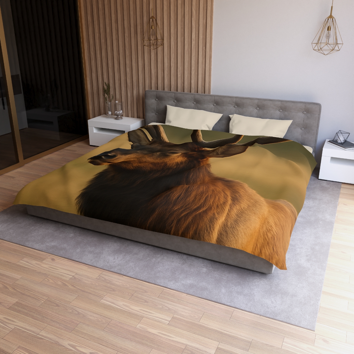 Antler Crown Mountain Elk soft comforter duvets