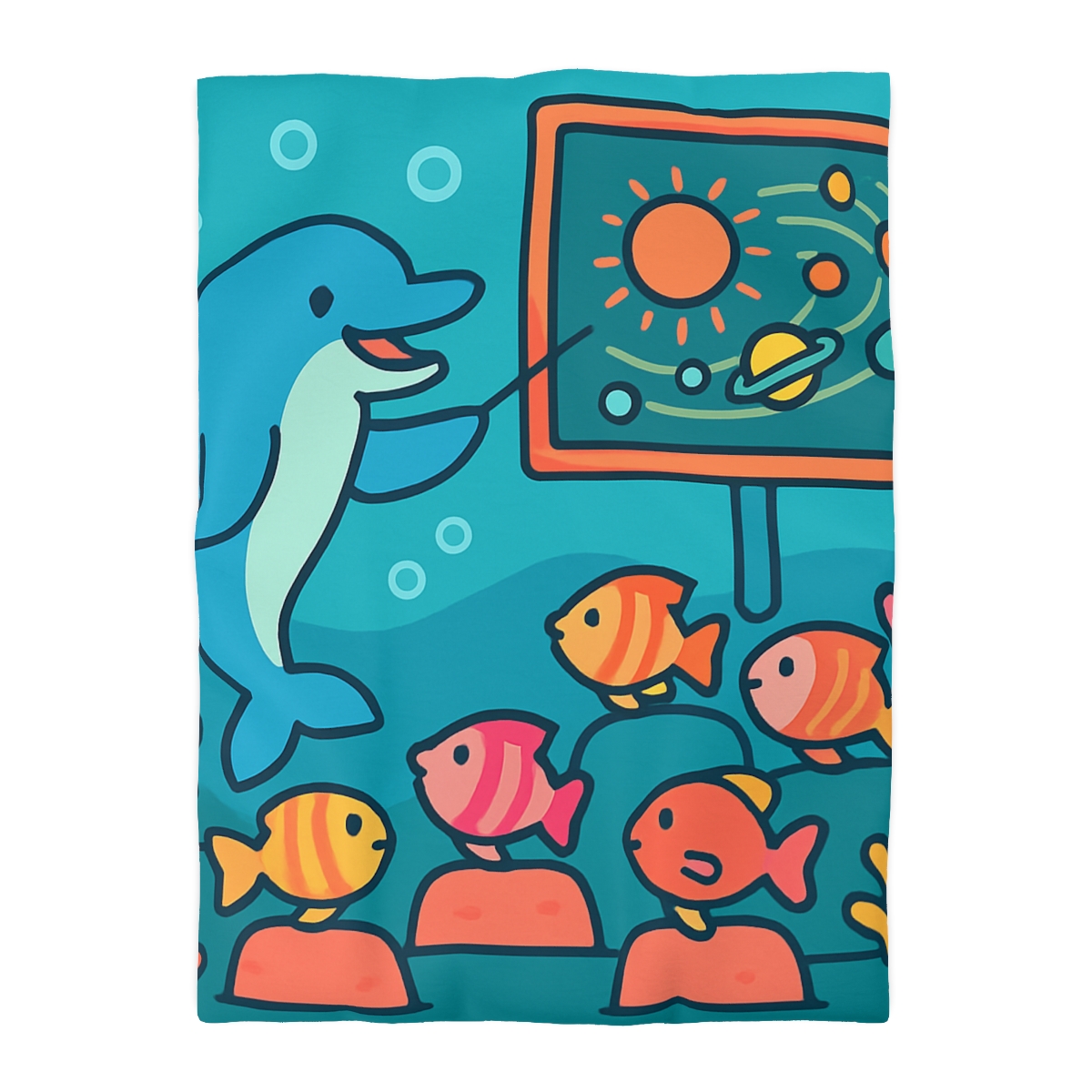 Cosmic Coral Reef Classroom trendy bedroom duvets