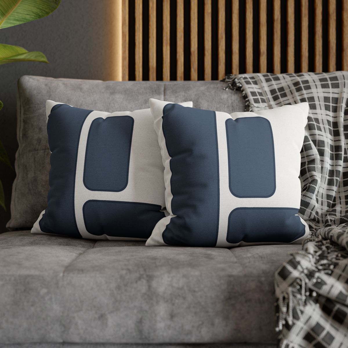 Balanced Triad Of Rounded Rectangles designer print pillow cases