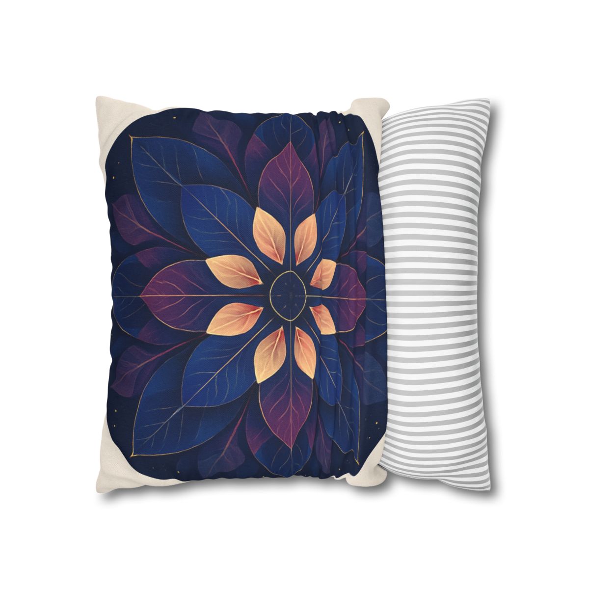 Petal Prism Mandala custom pillow cases