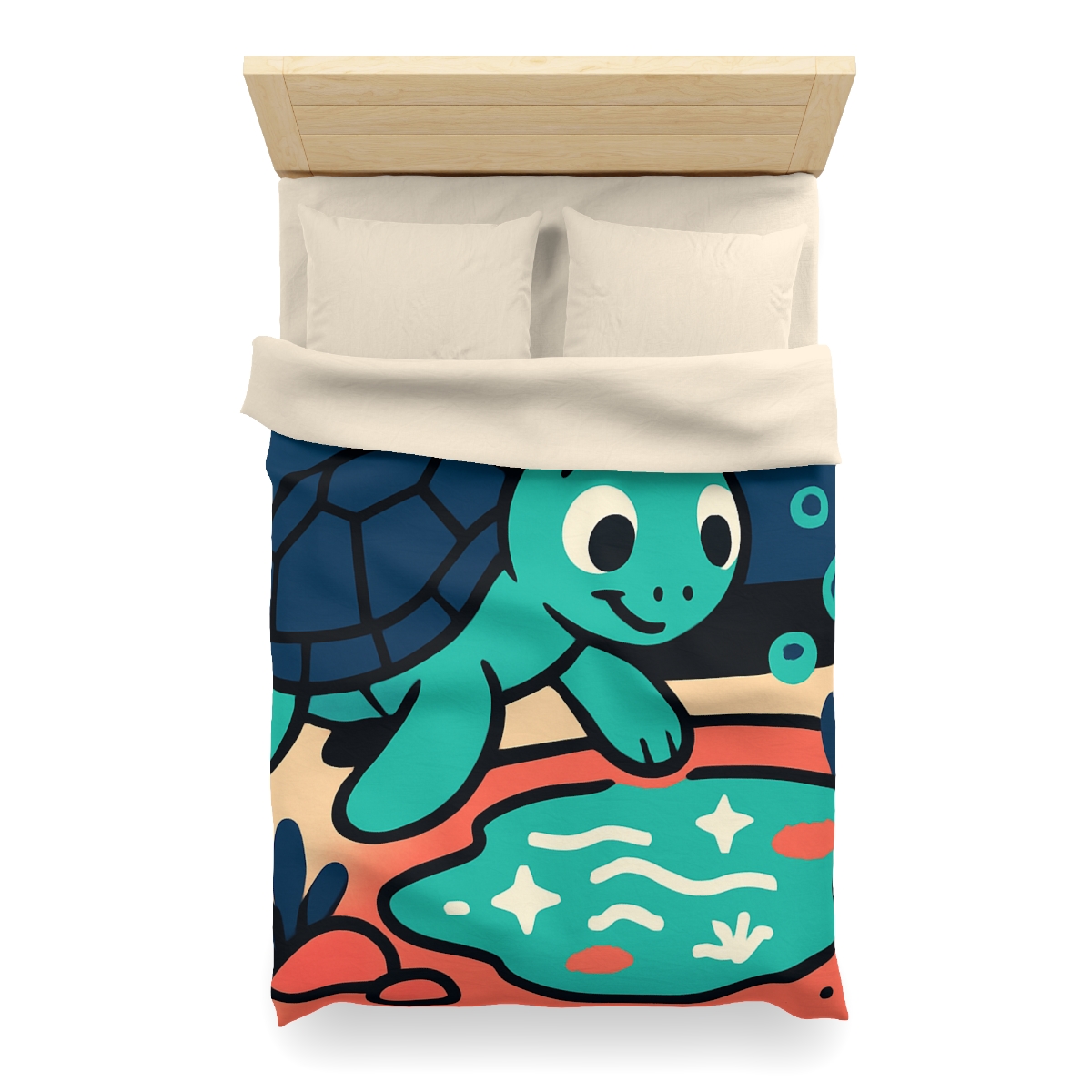 Starlight Sea Turtle Adventure personalized bedding duvets