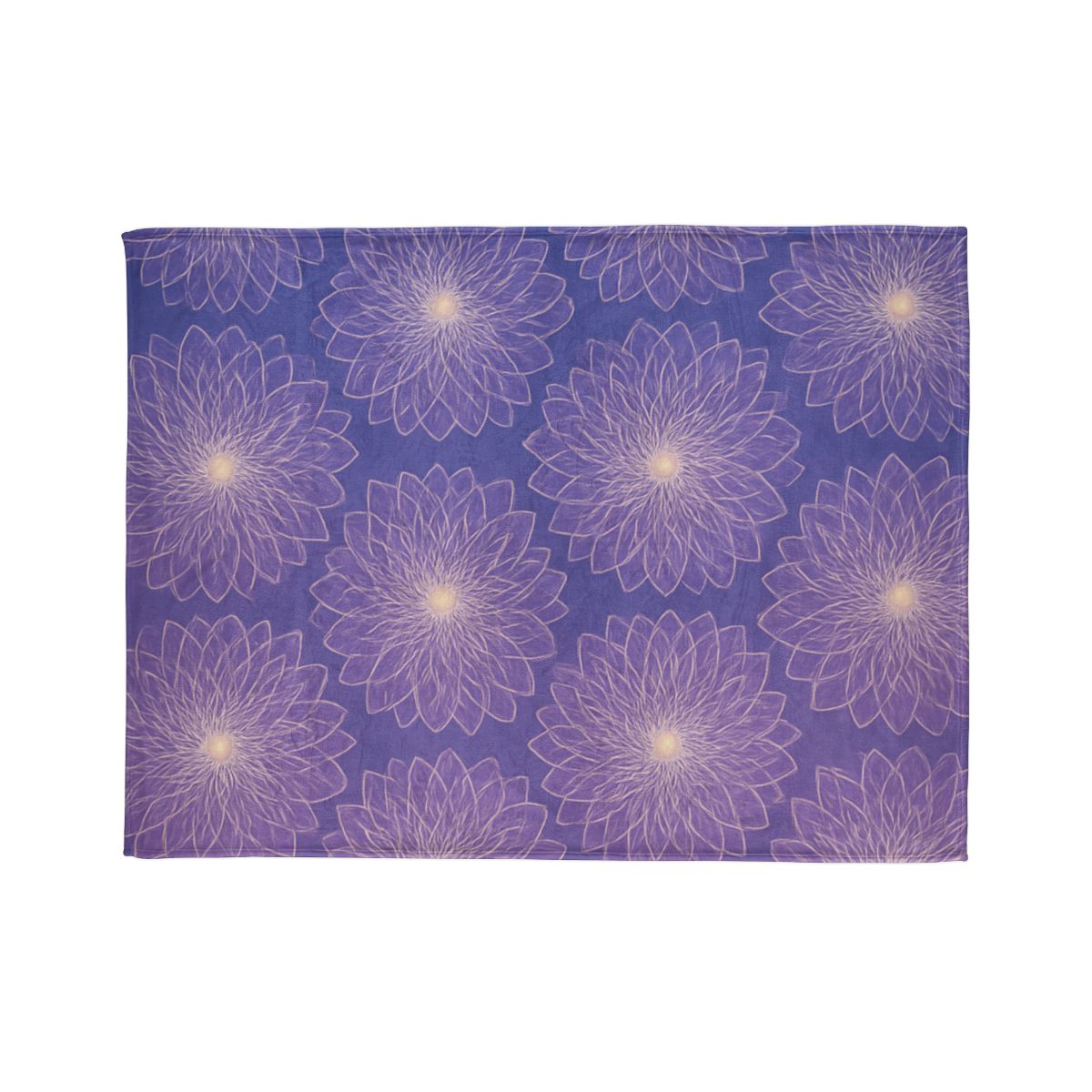 Cosmic Blossom Lattice soft fleece blankets