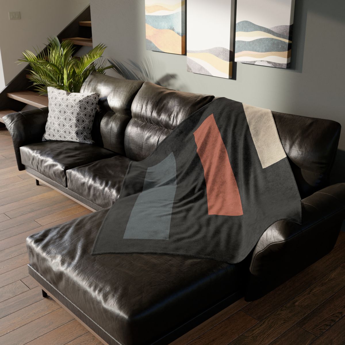 Three Bar Harmony decorative home blankets