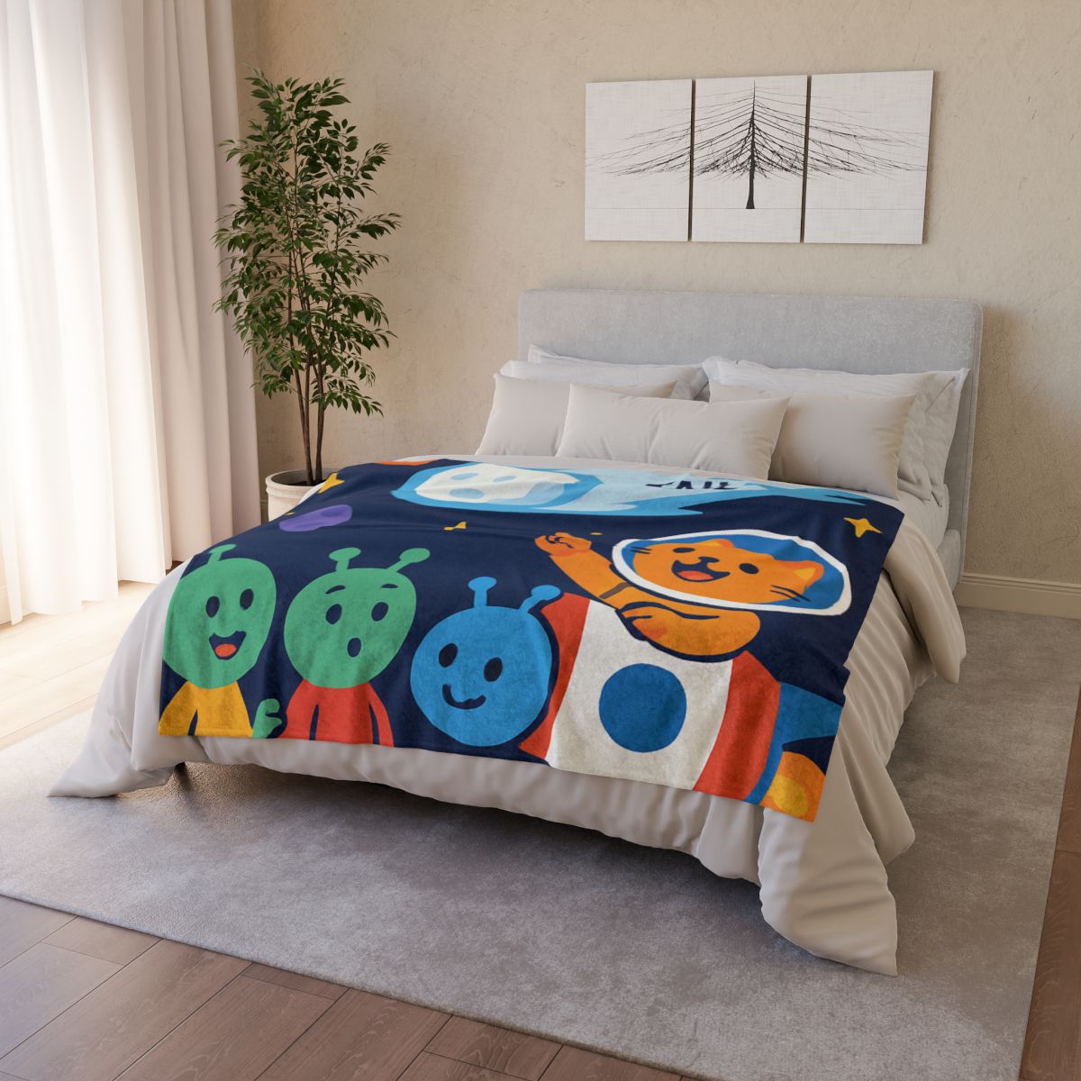 Comet Classroom With Captain Cat warm winter blankets