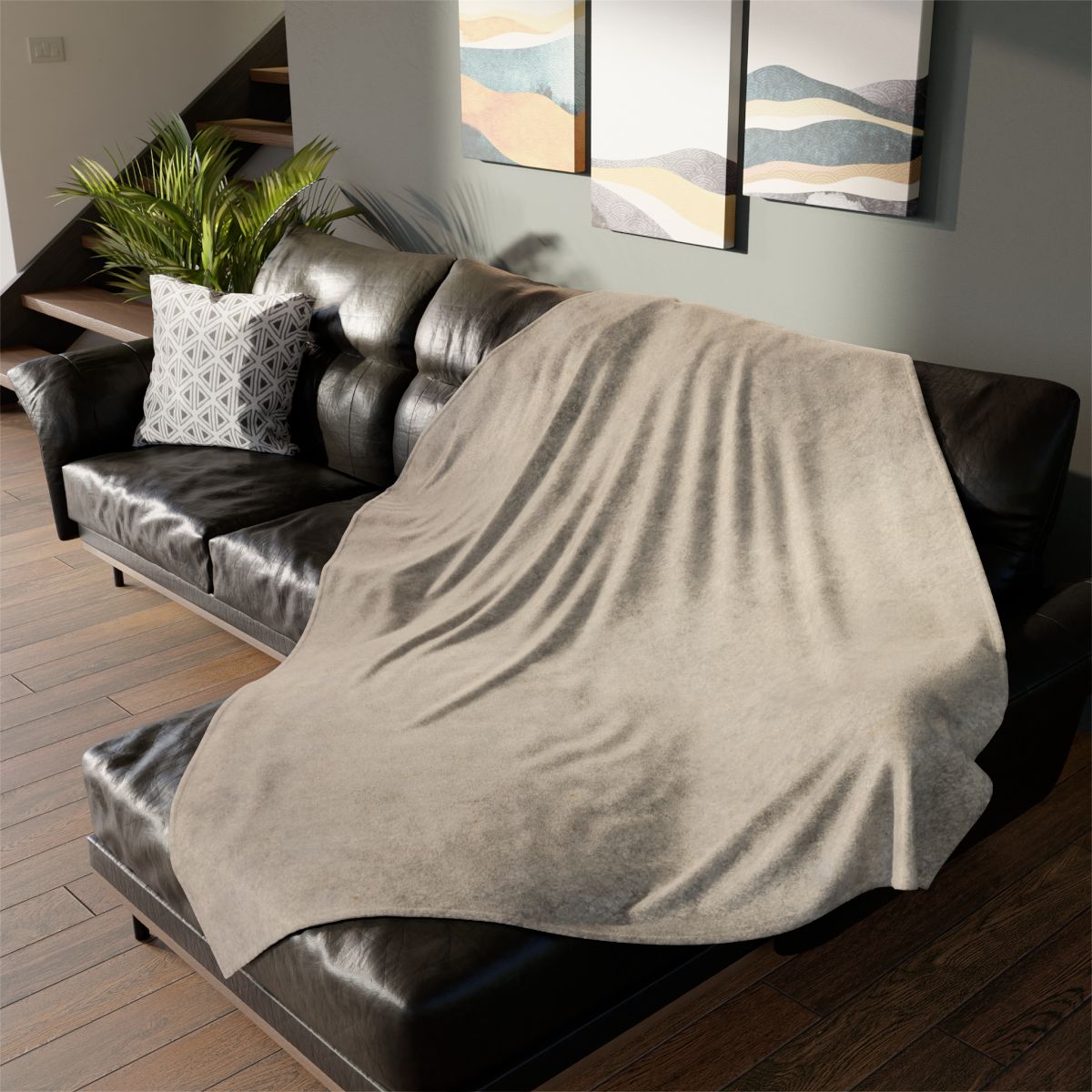 Microwave Whisper Gradient Field trendy patterned blankets