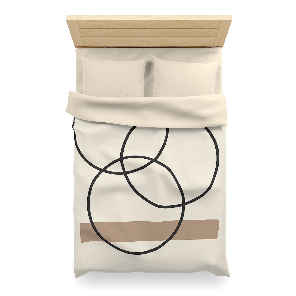 Staggered Rings And Slim Bar personalized bedding duvets