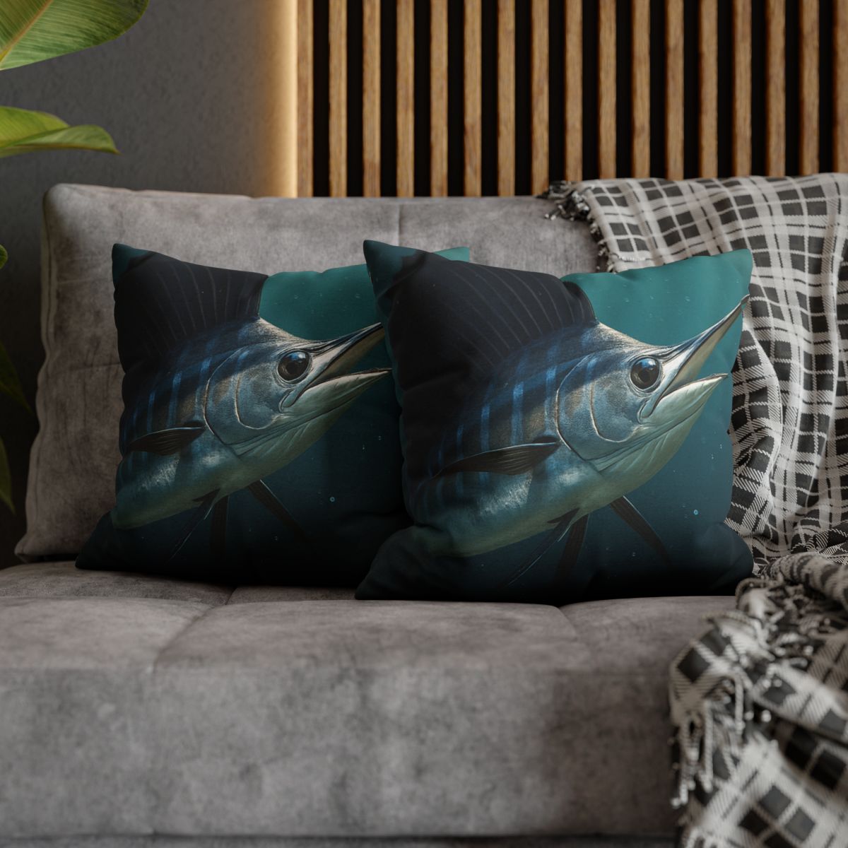 Nebula Flash Sailfish designer print pillow cases