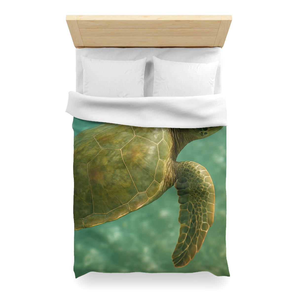 Sea Lantern Green Sea Turtle unique patterned duvets