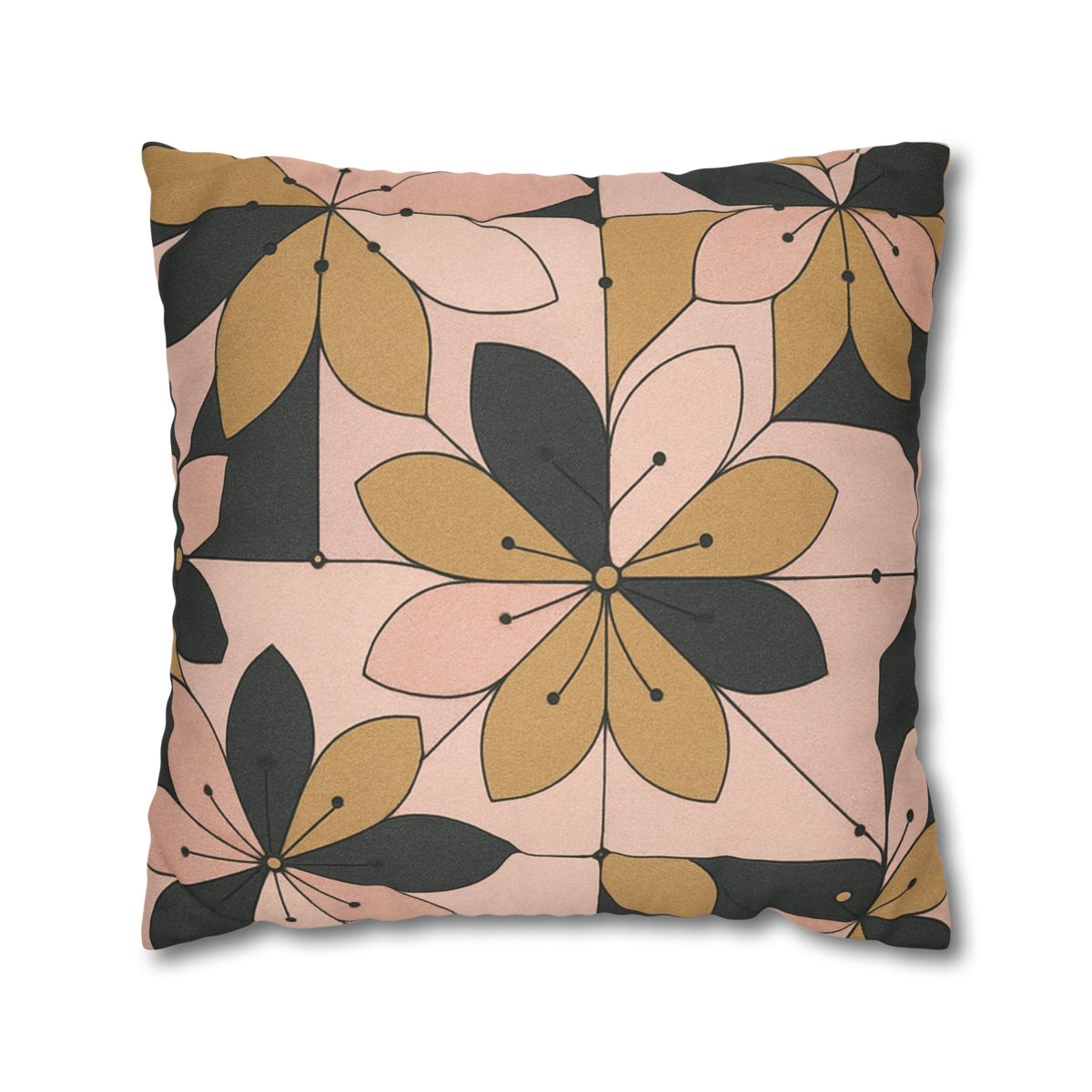 Petal Circuit Mosaic designer print pillow cases