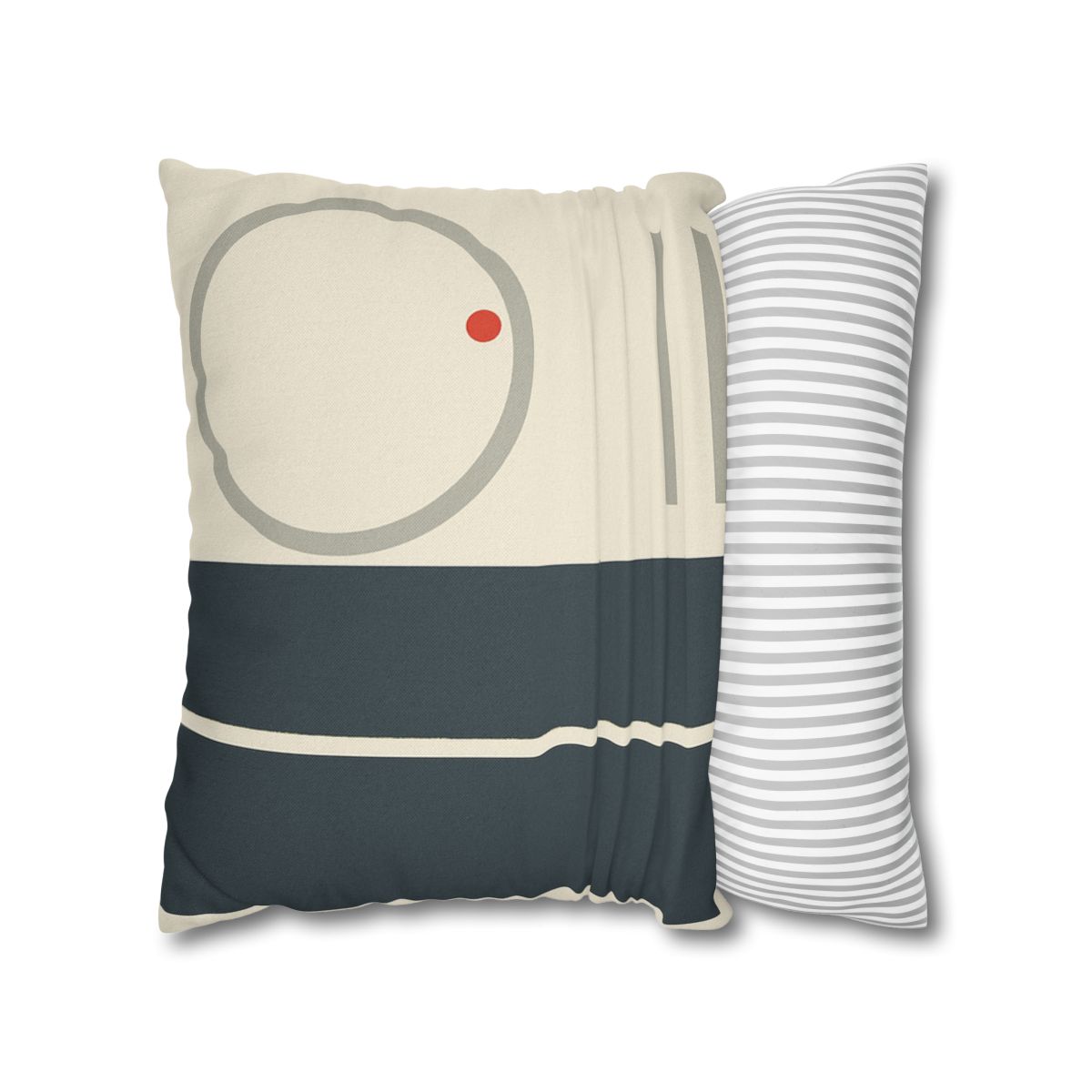 Split Rectangle With Floating Ring stylish decorative pillowcases